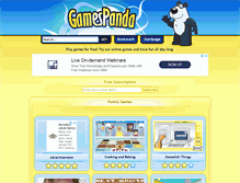 Tablet Screenshot of funny.gamespanda.com