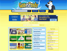 Tablet Screenshot of gamespanda.com